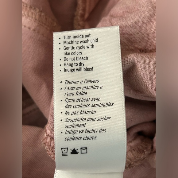 Paige Anessa Pink Cropped Wide-Leg Jumpsuit Anthropologie Women’s Size 2 - Picture 13 of 13